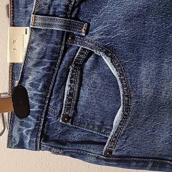 LEVI Blue Jean High Rise Flare Casual Bohemian Hippie 70's Retro Wide Leg Denim - Picture 5 of 16